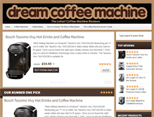 Tablet Screenshot of dreamcoffeemachine.com